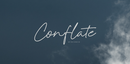Conflate Font Poster 1