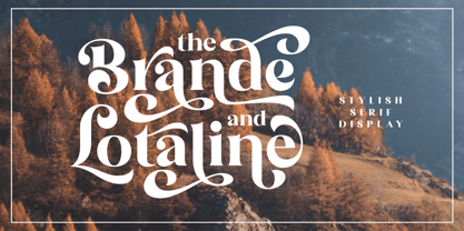 The Brande and Lotaline Font Poster 1