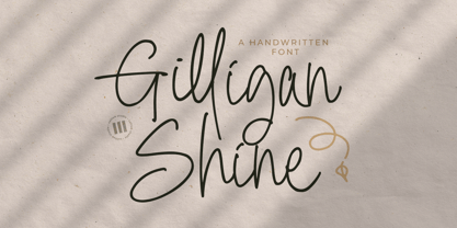 Gilligan Shine Font Poster 1