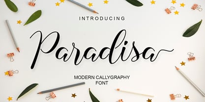 Paradisa Font Poster 1