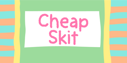 Cheap Skit Font Poster 1