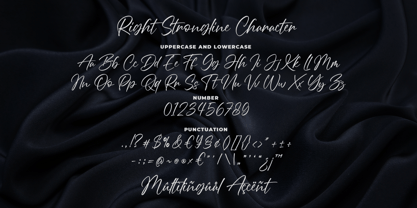 Right Strongline Font Poster 7