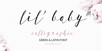 Lil Baby Font Poster 1