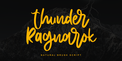 Thunder Ragnarok Font Poster 1