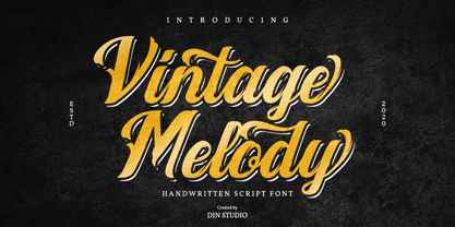 Vintage Melody Font Poster 1