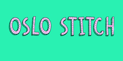 Oslo Stitch Font Poster 1