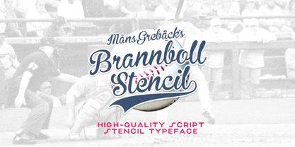Brannboll Stencil Font Poster 1
