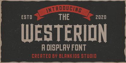Westerion Font Poster 1