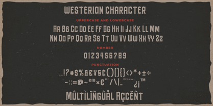 Westerion Font Poster 6