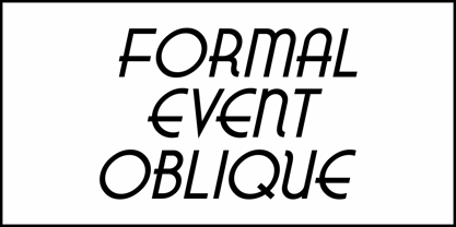 Formal Event JNL Font Poster 4
