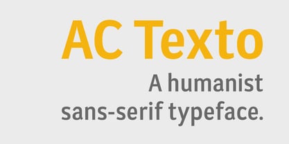 AC Texto Font Poster 1