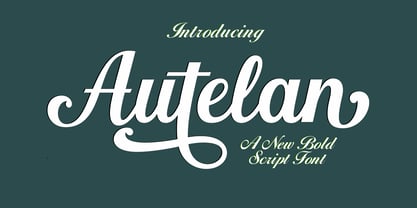 Autelan Font Poster 1