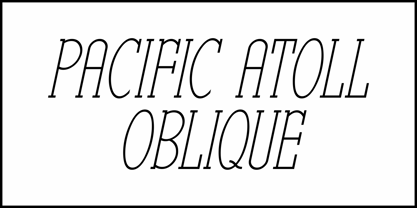 Pacific Atoll JNL Font Poster 4