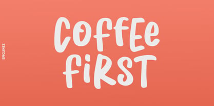 Coffee First Fuente Póster 1