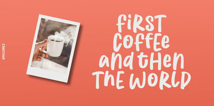 Coffee First Font Poster 2