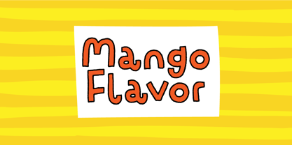 Mango Flavor Font Poster 1