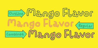 Mango Flavor Fuente Póster 5