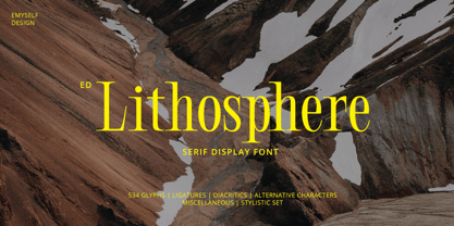 ED Lithosphere Font Poster 1
