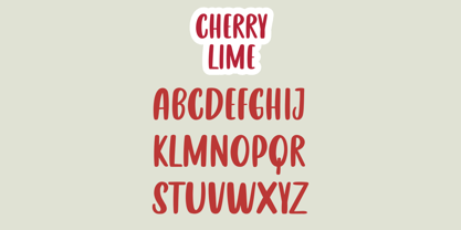 Cherry Lime Font Poster 8