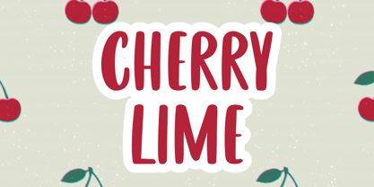Cherry Lime Fuente Póster 1