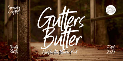 Gutters Butter Fuente Póster 14