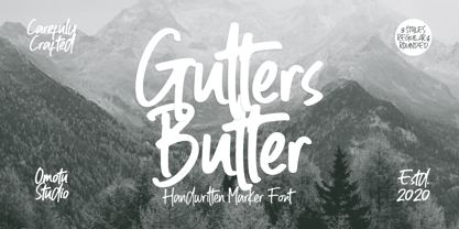 Gutters Butter Font Poster 1