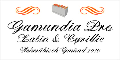Gamundia Pro Font Poster 1