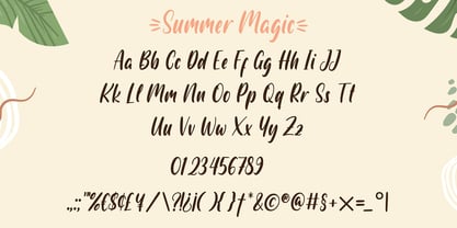 Summer Magic Font Poster 4