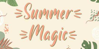 Summer Magic Font Poster 1