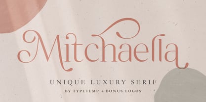 Mitchaella Luxury Serif Font Poster 1
