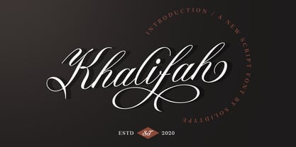Khalifah Script Font Poster 1