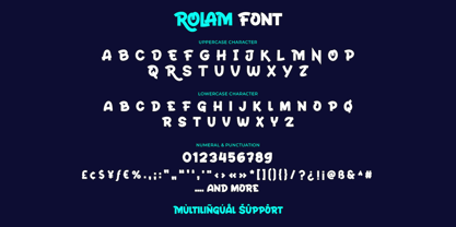 Rolam Font Poster 11