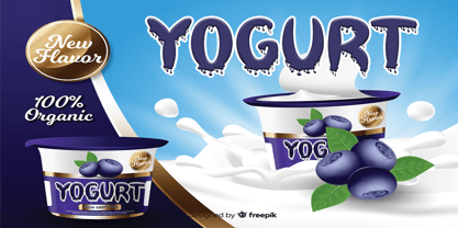 Yogurt Luber Font Poster 4