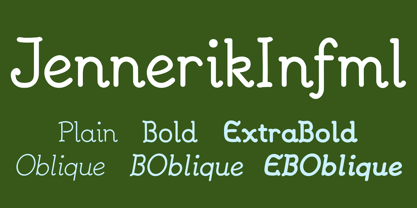 JennerikInformal Font Poster 2