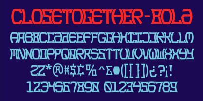 Close Together Font Poster 5