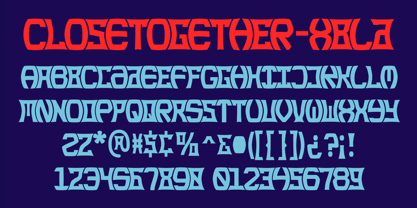 Close Together Font Poster 6