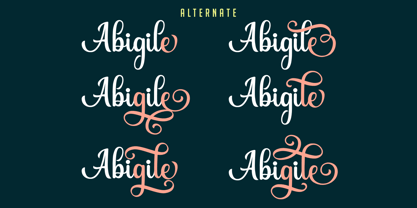 Abigile Font Poster 6