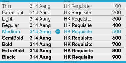 HK Requisite Font Poster 7