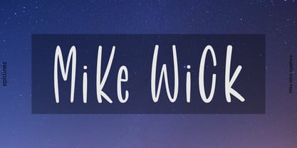Mike Wick Font Poster 1