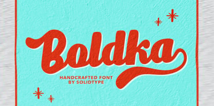Boldka Script Font Poster 1