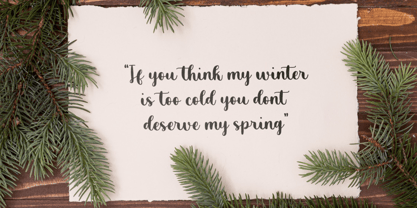 Cold Outside Font Poster 4