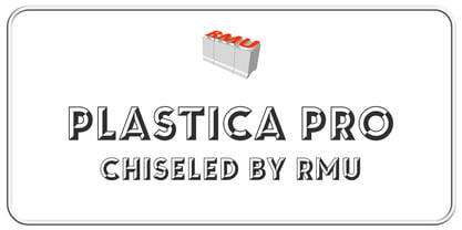 Plastica Pro Font Poster 1