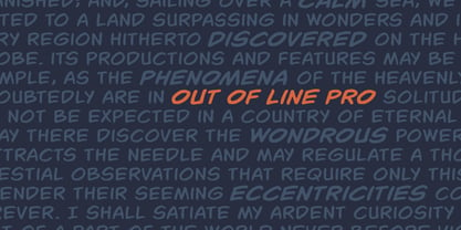 Out of Line Pro BB Font Poster 2