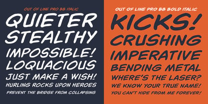 Out of Line Pro BB Font Poster 3