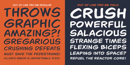 Out of Line Pro BB Font Poster 4