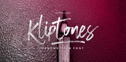 Kliptones Brush Font Poster 1