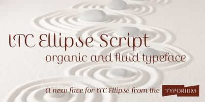 ITC Ellipse Script Font Poster 1