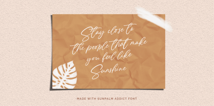 Sunpalm Addict Font Poster 15