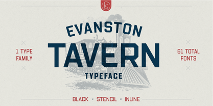 Evanston Tavern Font Poster 1