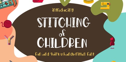 Stitching of Children Font Poster 1